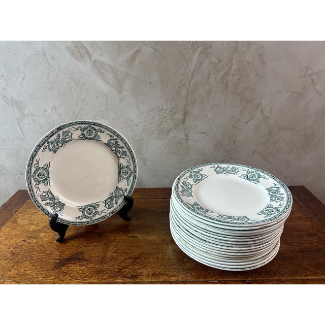 Longwy Iron Land Service, 1890, Set of 60 For Sale - Image 3 of 18