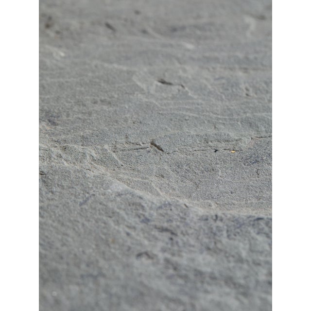 The Vintage Iron Scroll & Slate Console Table For Sale - Image 9 of 9