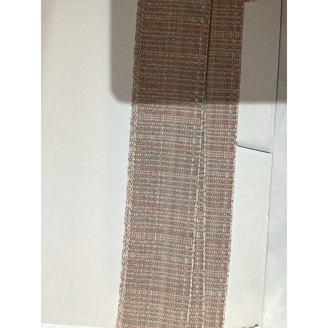 Webborte trim striped pattern of grey, white and red. 2 3/4 yards piece. 3030