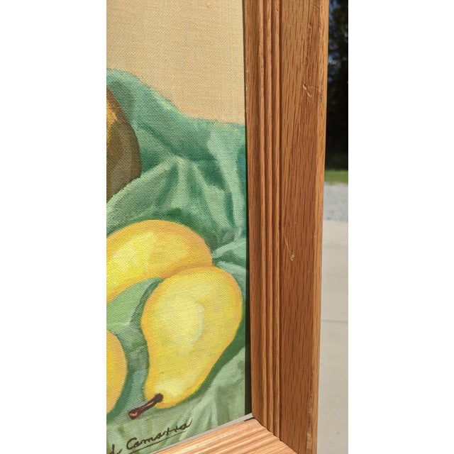 Vintage 1960s Original Still Life Fruit Painting Signed For Sale In Charlotte - Image 6 of 9