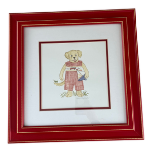 Nursery Watercolor Painting in Frame