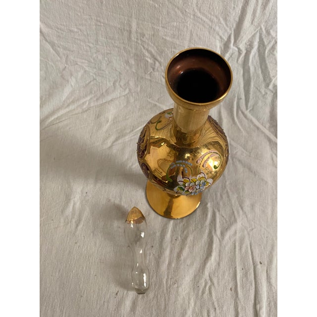 Vintage Mid-Century Bohemian Glass Cordial Set- 7 Pieces For Sale In Charlotte - Image 6 of 11
