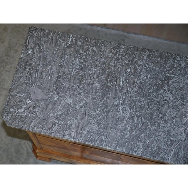 Antique Walnut & Marble Topped Chest of Drawers, 1860s For Sale - Image 10 of 18