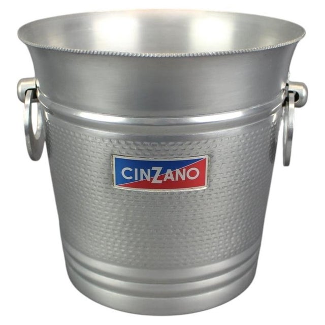 Italian Ice Bucket in Aluminum from Cinzano, 1970s For Sale - Image 11 of 11