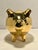 Rare Vintage Discontinued Jonathan Adler Gold Piggy Coin Bank Hand Made in Peru For Sale - Image 4 of 10
