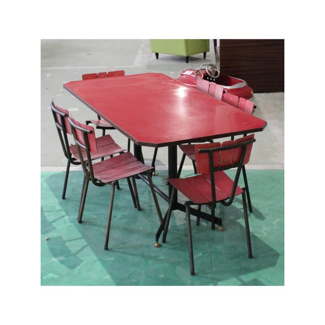 Shaped Table in Formica, Italy, 1950s For Sale - Image 12 of 13
