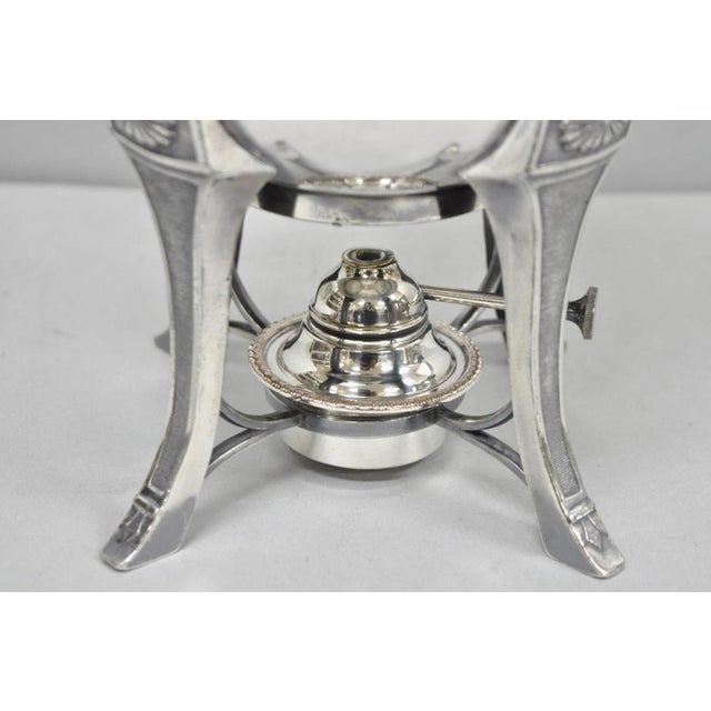 Antique Victorian Silver Plated Floral Engraved Coffee Samovar by Lucius Hart For Sale - Image 13 of 18