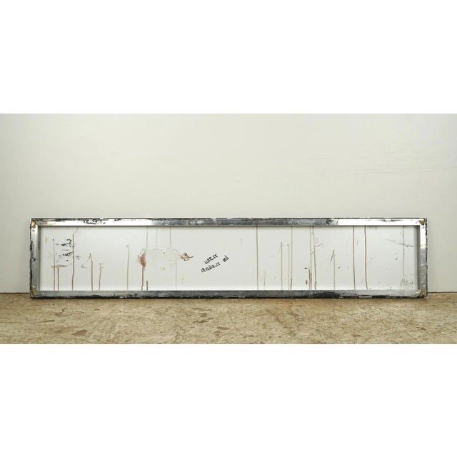 Yellow Reclaimed Hebrew Wedding Aluminum Marty Supreme Movie Prop Sign For Sale - Image 8 of 10