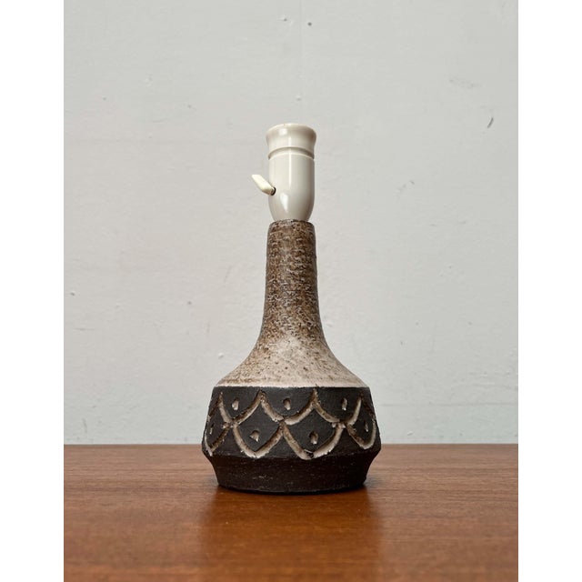 Mid-Century Modern Danish Studio Pottery Table Lamp from Lovemose, 1960s For Sale - Image 9 of 18