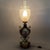 Antique French Porcelain, Brass and Satin Glass Table Lamp, 20th Century, in Flawless conditions. Designed 1920 to 1949...