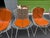 1960s Set of 6 Harry Bertoia for Knoll Wire Chairs Leather Cushions For Sale - Image 9 of 10