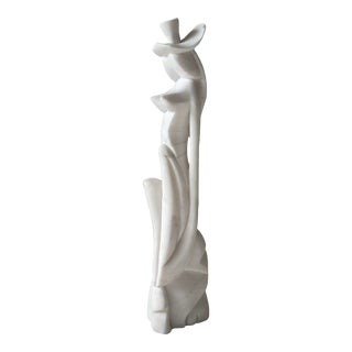 Late 20th Century Modern Marble Figurative Sculpture For Sale