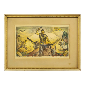 Saul Rabino, After the Victory, Prophecy of Isaiah, Wpa Era Circa 1930s