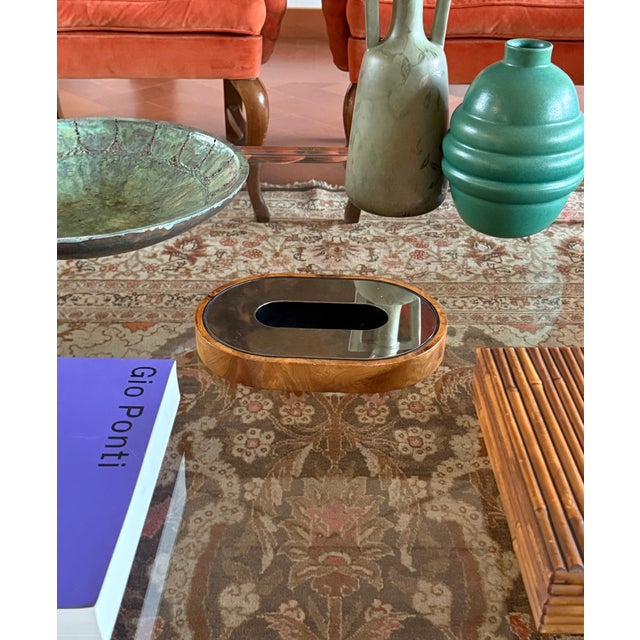 Mid-Century Olive Wood Ashtray, Italy Ca. 1970 For Sale - Image 17 of 17