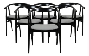 GE-525 Chairs by Hans Wegner, Set of 6