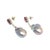 Diamond Rubellite Tourmaline Pearl Earrings 18k Gold 6.25 TCW Certified For Sale - Image 9 of 10