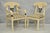 Vintage Enrique Garcel Tessellated Stone Inlay Regency Style Dining Chairs - Set of 6. Listing includes (2) Armchairs, (4)...