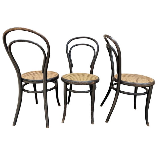 Bistrot Chairs by Michael Thonet for Thonet, 1860, Set of 3 For Sale - Image 3 of 18