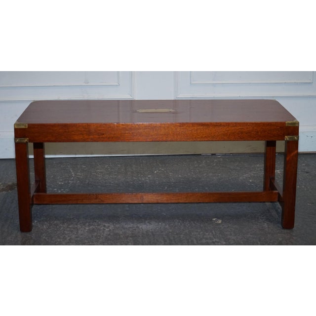 Military Campaign Coffee Table from Harrods Kennedy London For Sale - Image 14 of 16