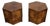 Pair of Lane Furniture Hexagonal Mid-Century Walnut Side Tables For Sale