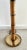 1970s Brass and Rattan Wrapped Floor Lamp With Glass Table For Sale - Image 5 of 11