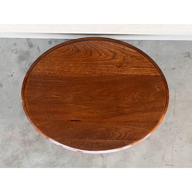 Victorian Mid 20th Century Victorian Burr Walnut Inlaid Oval Coffee Table For Sale - Image 3 of 18