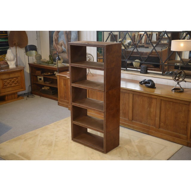 Faux Leather Studded Shelf, 2000s For Sale - Image 9 of 9