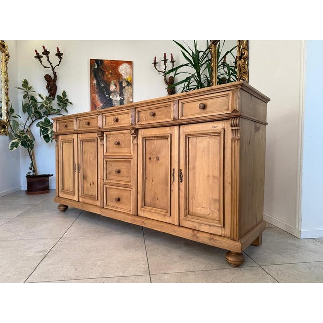 Rustic 8-drawer sideboard/cabinet/pharmacy cabinet. Dimensions: Height x Width x Depth 97.50 x 198 x 50 cm. For sale is a...