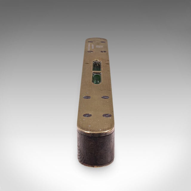 1900 - 1909 Antique Boat Builder's Spirit Level, English, Tradesman's Instrument, Edwardian For Sale - Image 5 of 9