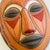 Late 20th Century Vintage Terra Cotta Mask Wall Hanging For Sale - Image 5 of 9