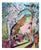 Linda Clerget, Escape to the Floral Park, Mixed Media For Sale