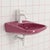 Pink Vintage Pink Sink from Keramag Keravit, 1980s For Sale - Image 8 of 9