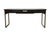 Martin Furniture Axis Collection Contemporary Modern 64" Writing Desk - Mocha Finish W. Bronze Finished Metal Frame For Sale In Kansas City - Image 6 of 15