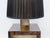 Large Italian Lacquered Vellum & Brass Table Lamp and Shade attributed Aldo Tura, 1960 For Sale - Image 9 of 18