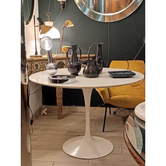Paper Vintage Tulip Dining Table by Eero Saarinen for Knoll, Italy, 1960s For Sale - Image 7 of 8