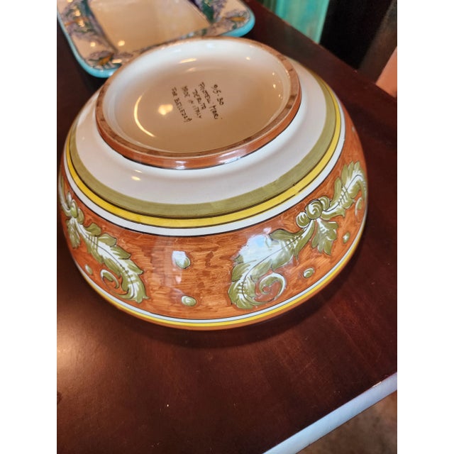 Ceramic Hand Painted Deruta Ceramic Bowl For Sale - Image 7 of 7