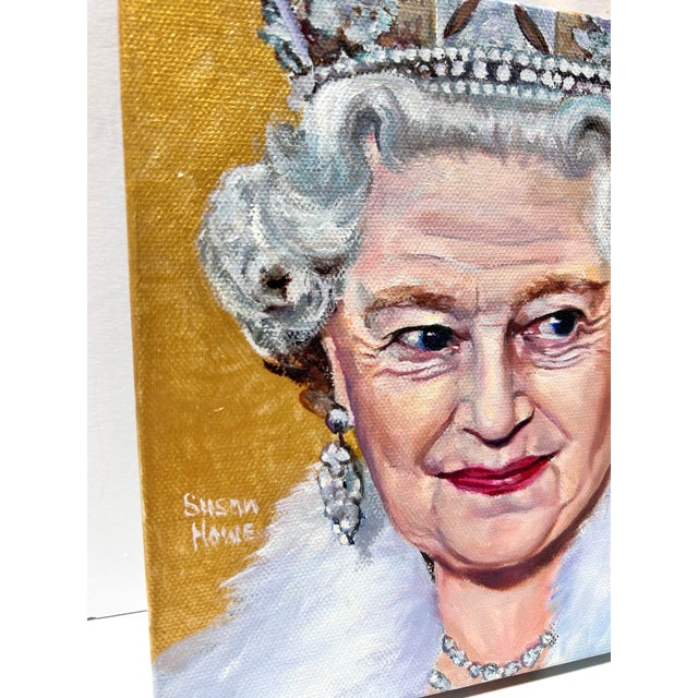2000 - 2009 Original Queen Elizabeth II Portrait Painting by Susan Howe For Sale - Image 5 of 9