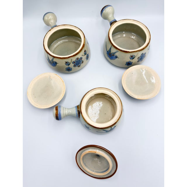 1950s Ken Edwards El Palomar Tonala Pottery Folk-Art Covered Serving Dishes - Set of 3 For Sale - Image 4 of 9