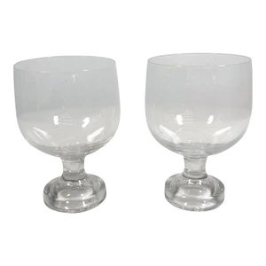 1970s Vintage Stemware Crystal Glasses Set of Two