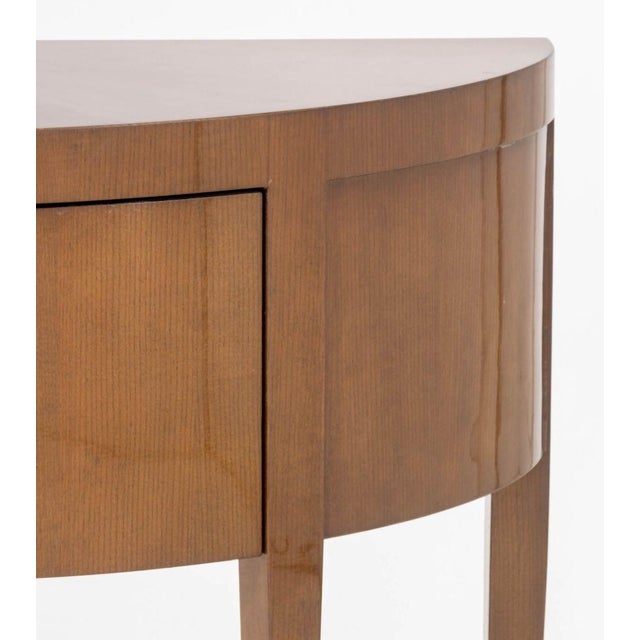 Art Deco French Art Deco Style Demilune Cabinet For Sale - Image 3 of 8