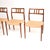 1960s Vintage Danish Model 79 Chairs from Niels Moller, 1960s, Set of 4 For Sale - Image 5 of 15