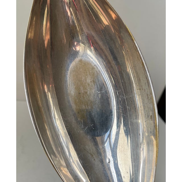 Modernist Silver-Plated Oblong Dish by Günter Kupetz from WMF, 1950s For Sale - Image 6 of 9