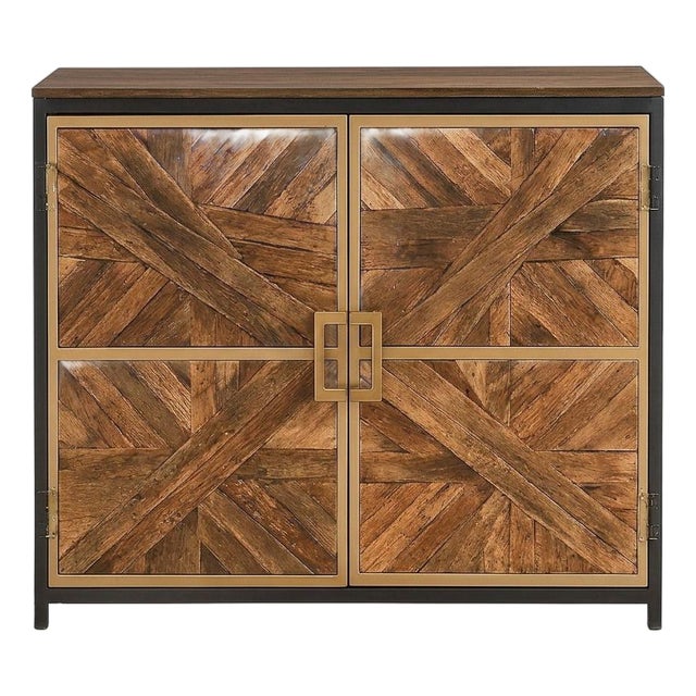 Chesney Wood Accent Cabinet With Two Doors by Loomlan For Sale