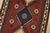 Yalameh Rug 1’10” X 2’11” Red Wool Vintage Tribal Hand-Knotted Carpet For Sale - Image 4 of 8