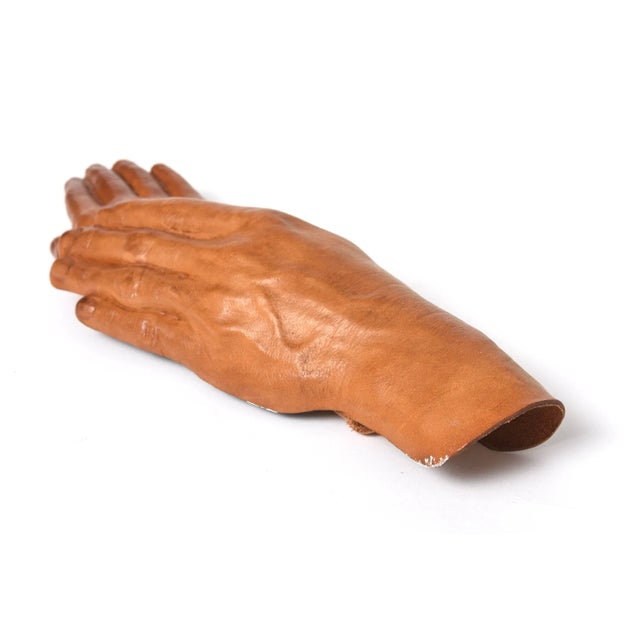 1987 Leather Mother and Child Hands Sculpture by Marcia Lloyd For Sale In Miami - Image 6 of 10