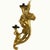 18th Century Gilded Wood and Cornucopia Floral Carving Wall Lights, Set of 2 For Sale - Image 4 of 10