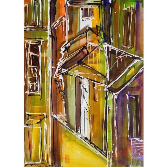Maris Abilevs, Town, 2010, Watercolor on Paper For Sale - Image 4 of 4