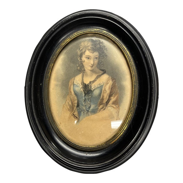 19th Century Framed Portrait Print For Sale