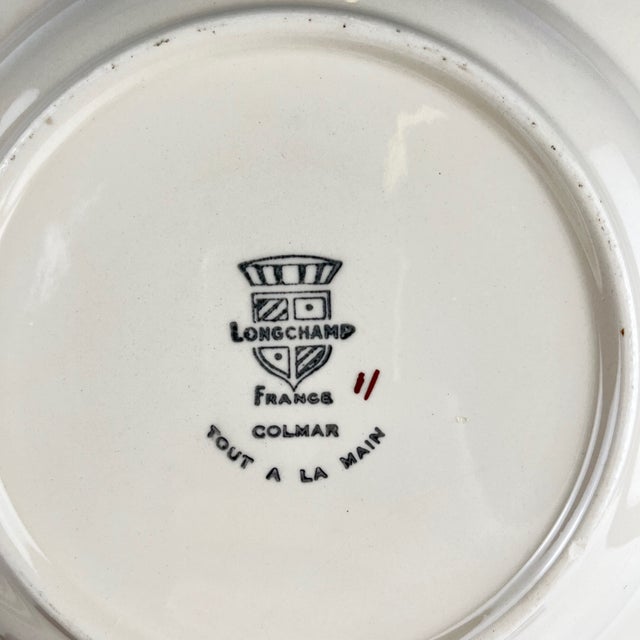 Colmar Soup Plates from Longchamp, 1950s, Set of 6 For Sale - Image 6 of 12