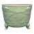 Antique Chinese Celadon Tripod Censer With Carved Floral Motifs, Collectible Antique For Sale